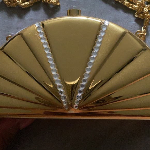 Mini -Gold Vintage rhinestone purse - Picture 5 of 5